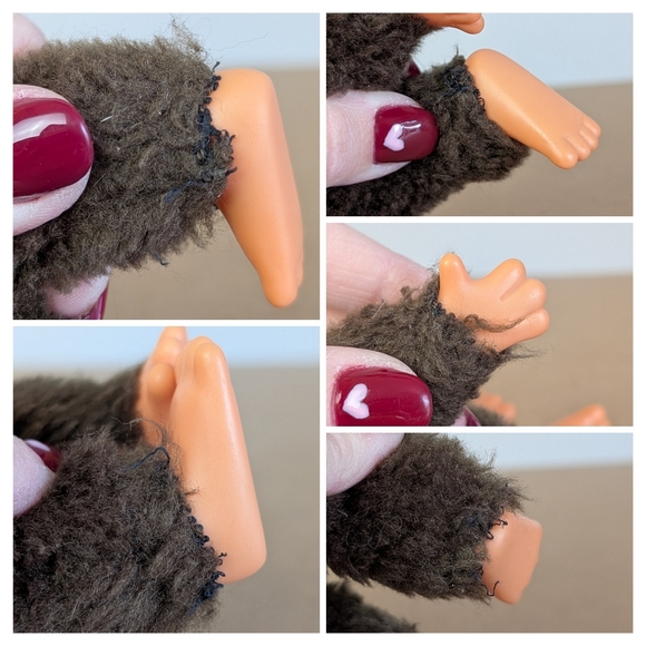 Vintage Monchhichi Thumb Sucking Monkey Duo (Flaws) - Picture 16 of 16